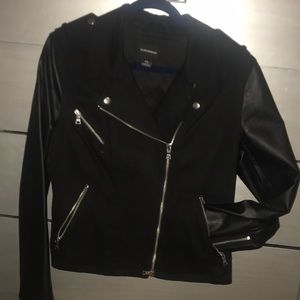 Black moto style jacket from Club Monaco